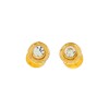 Abridores Zirconia blanca-Oro 18k-Piedra Zirconia-AB9504 conpiedra