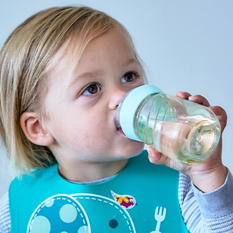 Combo Infantil Cepillo Beter + Vaso Marcus 180ml Celeste