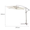 Sombrilla Jardin Con Brazo Lateral 2.7 M (sd) Sombrilla Jardin Con Brazo Lateral 2.7 M (sd)
