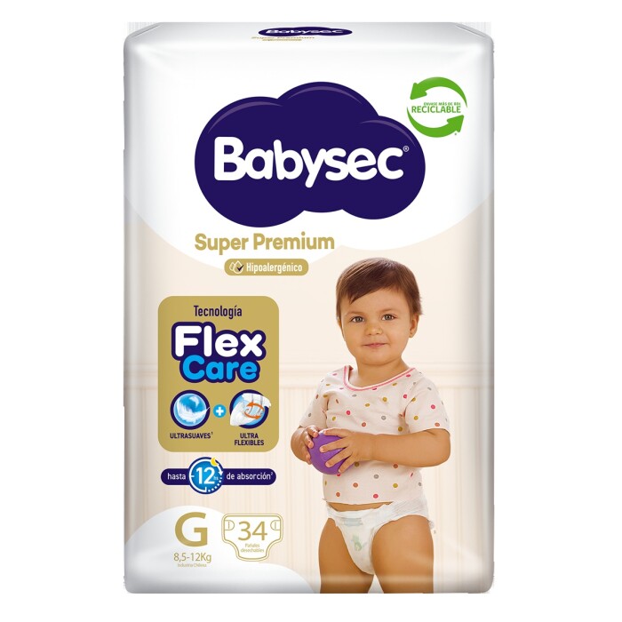 BABYSEC SUPER PREMIUM G 4x34UN única
