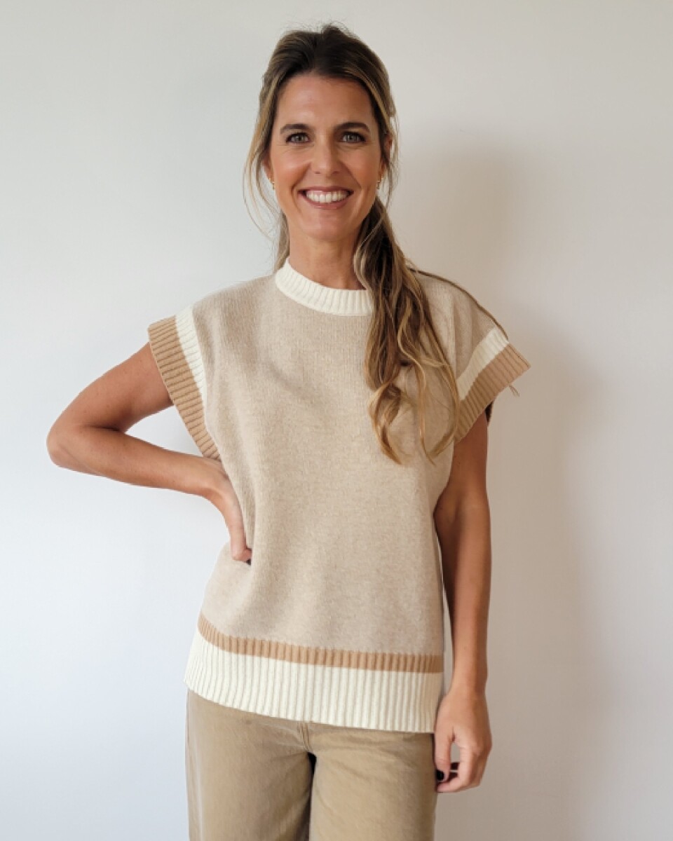 Chaleco Nórdico Lambswool - Arena Beige 