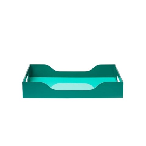 PRINTWORKS BANDEJA DECORATIVA OLAS VERDE LARGE PRINTWORKS BANDEJA DECORATIVA OLAS VERDE LARGE