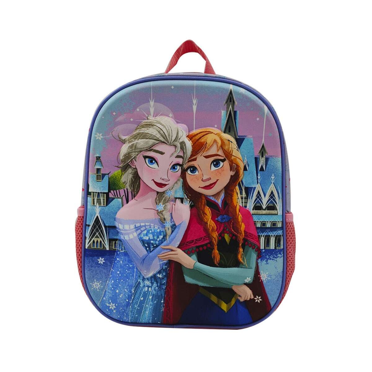 Mochila Infantil 3D Frozen Tafeta Chica - Rosa 