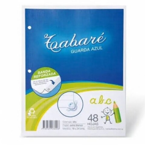 HOJA TABARE GUARDA AZUL PAQUETE POR 48 HOJAS HOJA TABARE GUARDA AZUL PAQUETE POR 48 HOJAS