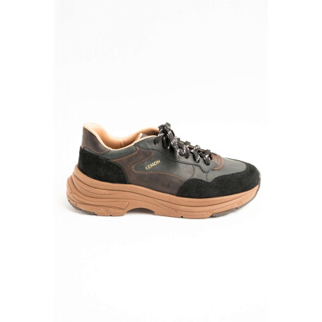 Zapato Urbano Con Plataforma Negro