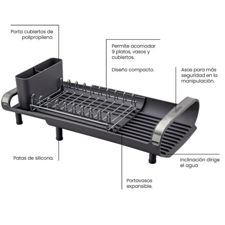 Escurreplatos Plurale Extensible Tramontina Escurreplatos Plurale Extensible Tramontina