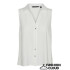 VMMYMILO SL V-NECK SHIRT WVN GA SNOW WHITE