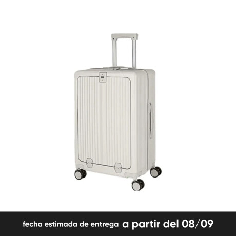 Valija Carry on rígida con bolsillo exterior Blanco