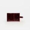 Billetera Sand En Cuero Liso Bordeaux