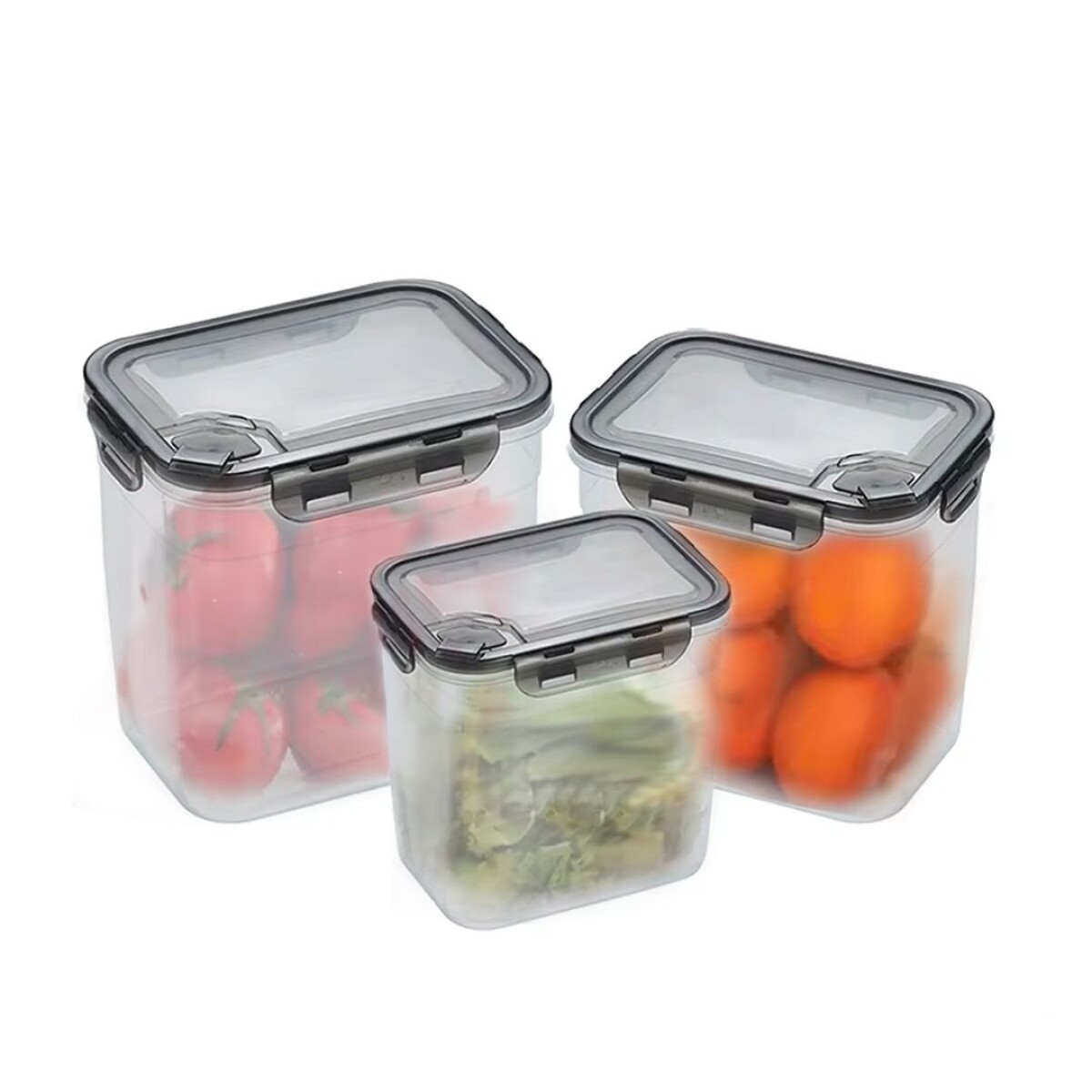 Set De 3 Contenedores Recipientes Heladera Microondas Cocina CTN006 