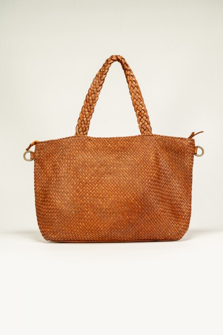 Cartera de cuero Camell