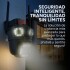 Cámara Triple Wifi Seguridad Exterior Nocturna 360 Exterior Color NEGRO