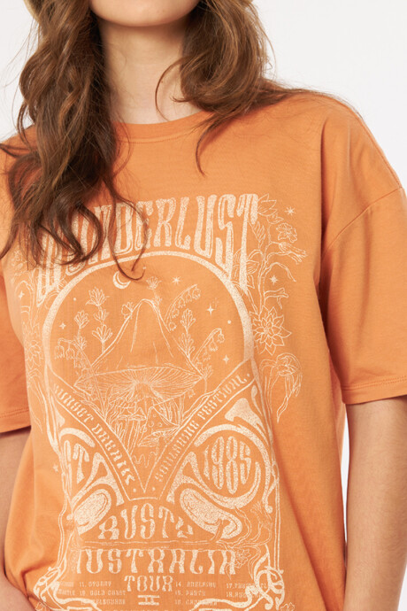 T-SHIRT FABRA RUSTY Naranja