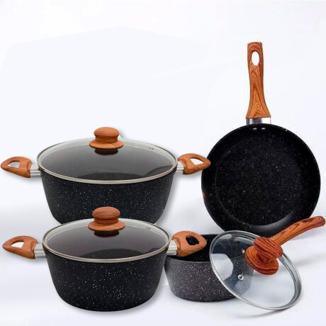 Batería de cocina 7 piezas NEGRO