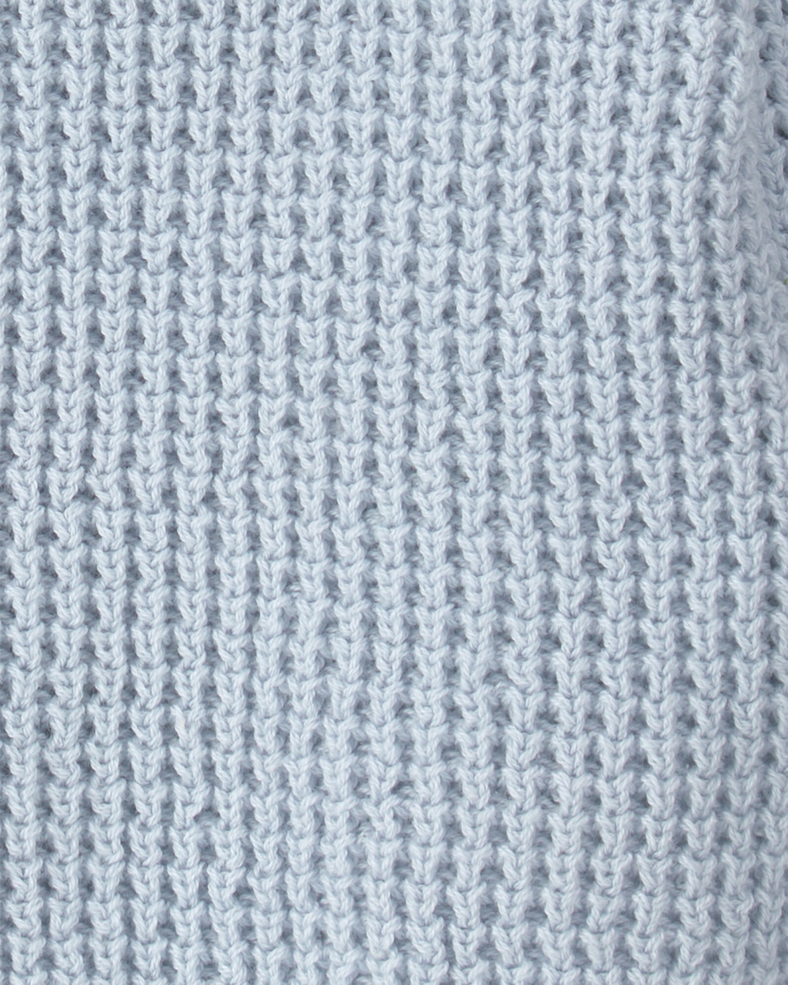 Saco de punto con capucha, celeste, diseño oso Sin color