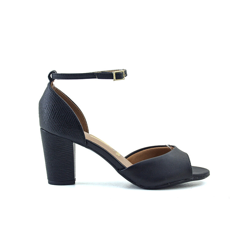 Sandalias Vizzano Taco Ancho de Mujer - 6262.406-24701 Negro