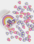 Útiles Varios Corazón Set De Mini Gomas De Corazones - Combinacion Multicolor