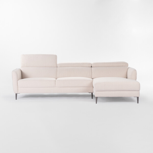Sofá con chaise MOOVE BEIGE - DERECHO