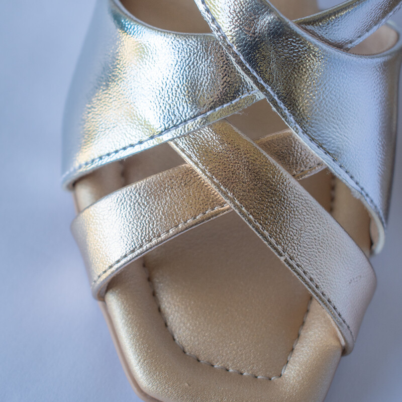 Sandalia de dama Piccadilly PEWTER/GOLD