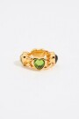 ANILLO CADENA Y CRISTALES CORA Oro