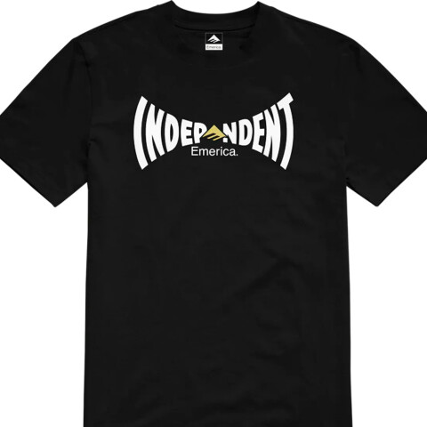 REMERA EMERICA X INDY SPAN TEE Black