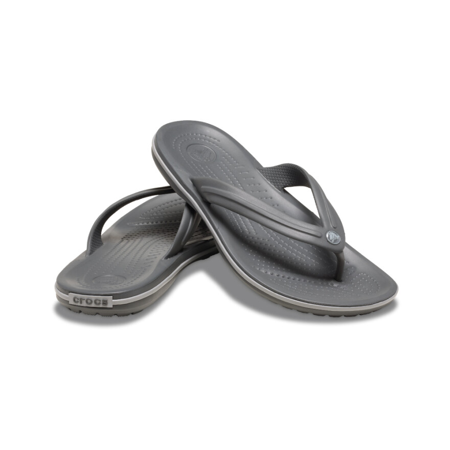 Sandalias Crocs Crocband Flip - Unisex Slate Grey/smoke
