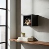 Cubo decorativo flotante para pared - Negro Cubo decorativo flotante para pared - Negro