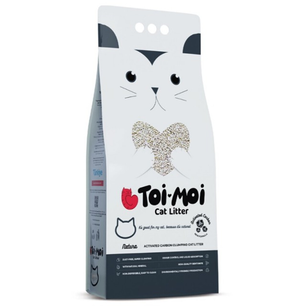TOI MOI CARBON ACTIVADO CAT LITTER 5LTS TOI MOI CARBON ACTIVADO CAT LITTER 5LTS