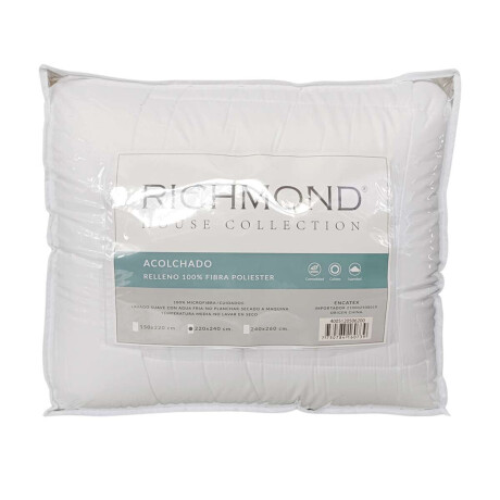 Acolchado 2 Plazas Plus Richmond House 220 x 240 cm Blanco