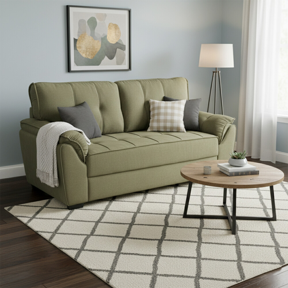 Sillón 2 Cuerpos - Montana Microfibra verde