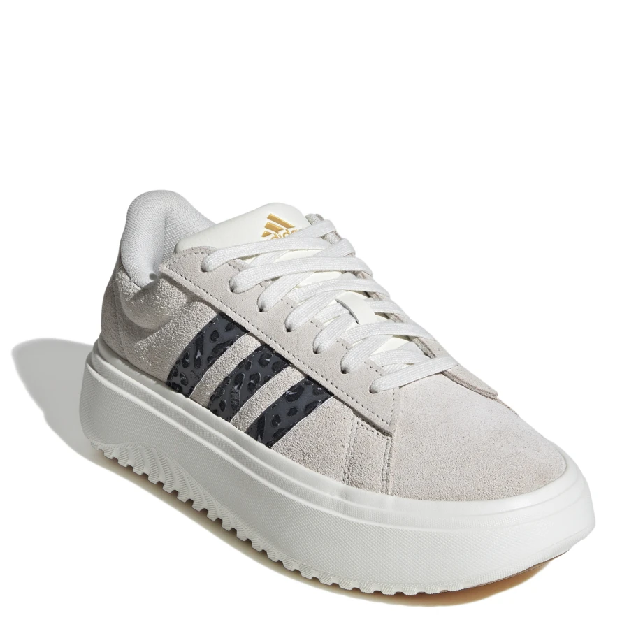 Championes de Mujer Adidas Grand Court Plataforma Gris - Blanco - Negro
