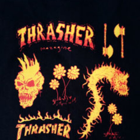 Remera Sketch Thrasher - Negro Remera Sketch Thrasher - Negro