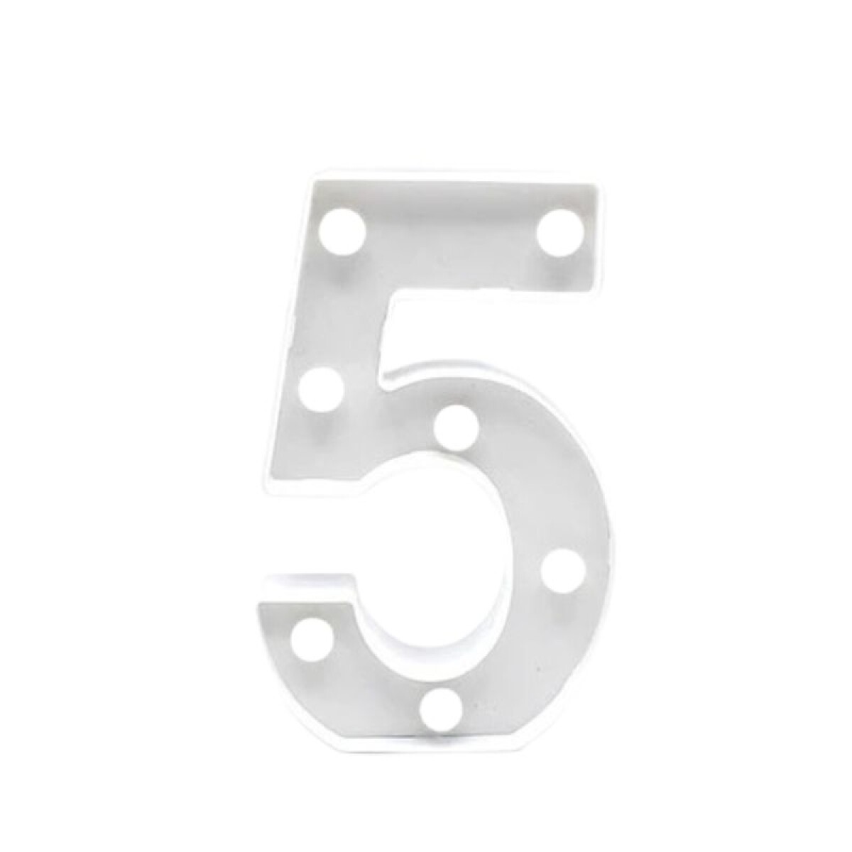 Número Blanco 16cm - 5 