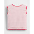 SL COTTON CROCHET TANK - STRAWBERRY CHERRY BLOSSOM