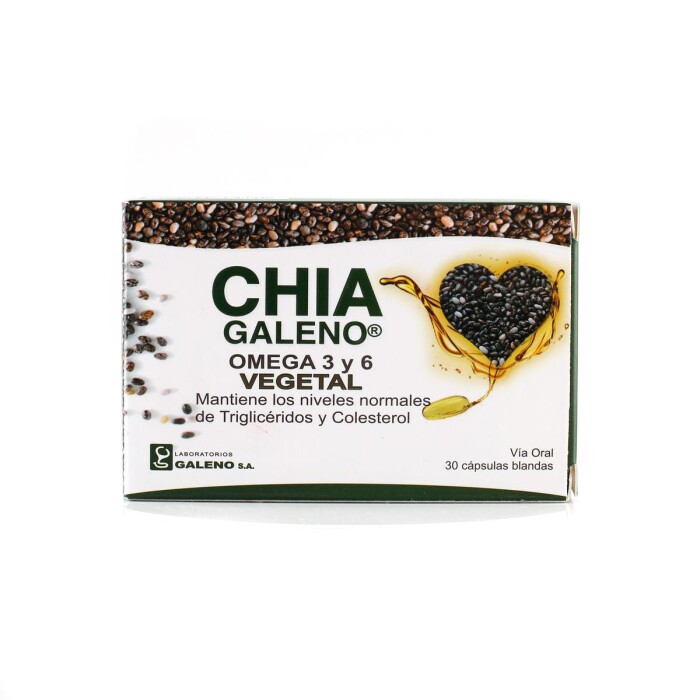 CHIA GALENO OMEGA 3 Y 6 CJ X 30 CÁPS. única