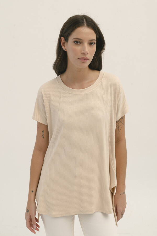 REMERA OVERSIZE BEIGE