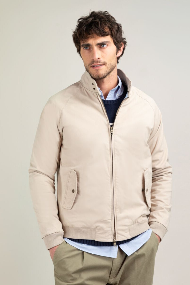 Cazadora Harrington Beige