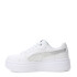 Championes de Mujer Puma Rebound Low Metalic Plataforma Blanco - Plata