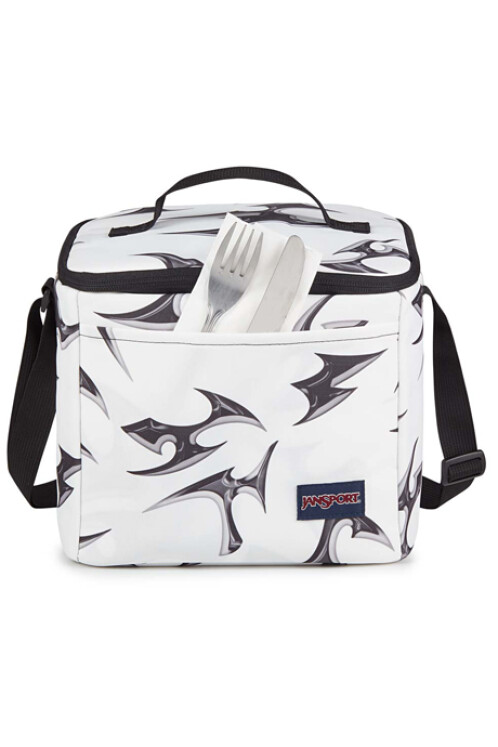 LUNCHERA JANSPORT SUPER SNACK DELIGHTFUL CYBER SILVER WHITE