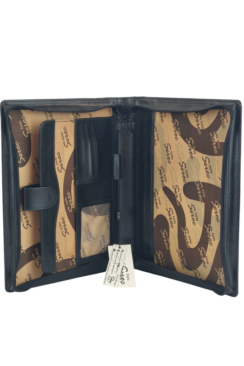 Dosier Mediano Profesional: Solución Elegante para la Organización de Documentos Negro