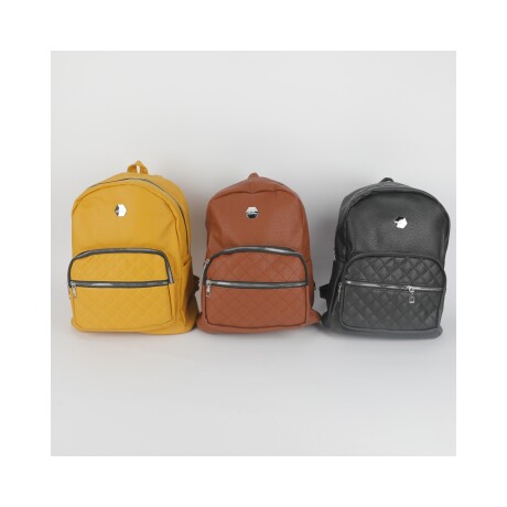 Mochila Canva clásica con bolsillo capitoneado Amarillo