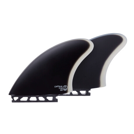 Quillas Captain Fin Keel TWIN - Black - Futures System Quillas Captain Fin Keel TWIN - Black - Futures System