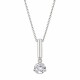 Cadena y colgante barra con zirconia Cadena y colgante barra con zirconia