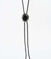 Collar Largo Piedra Vintage Plateado