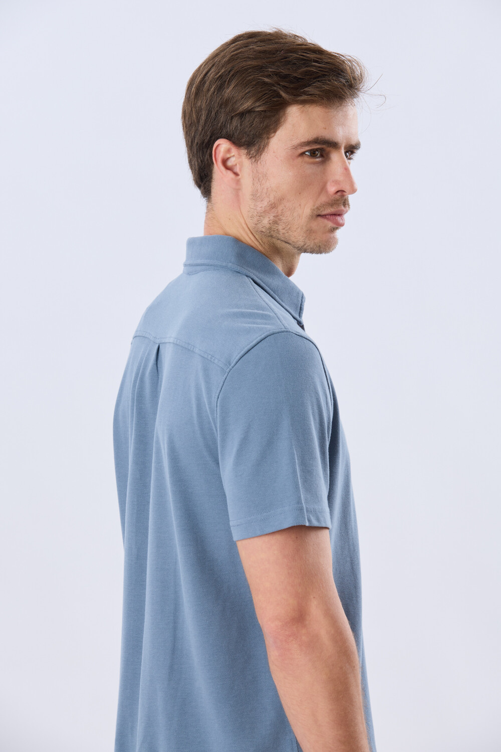 CAMISA PIQUÉ LISA Piedra