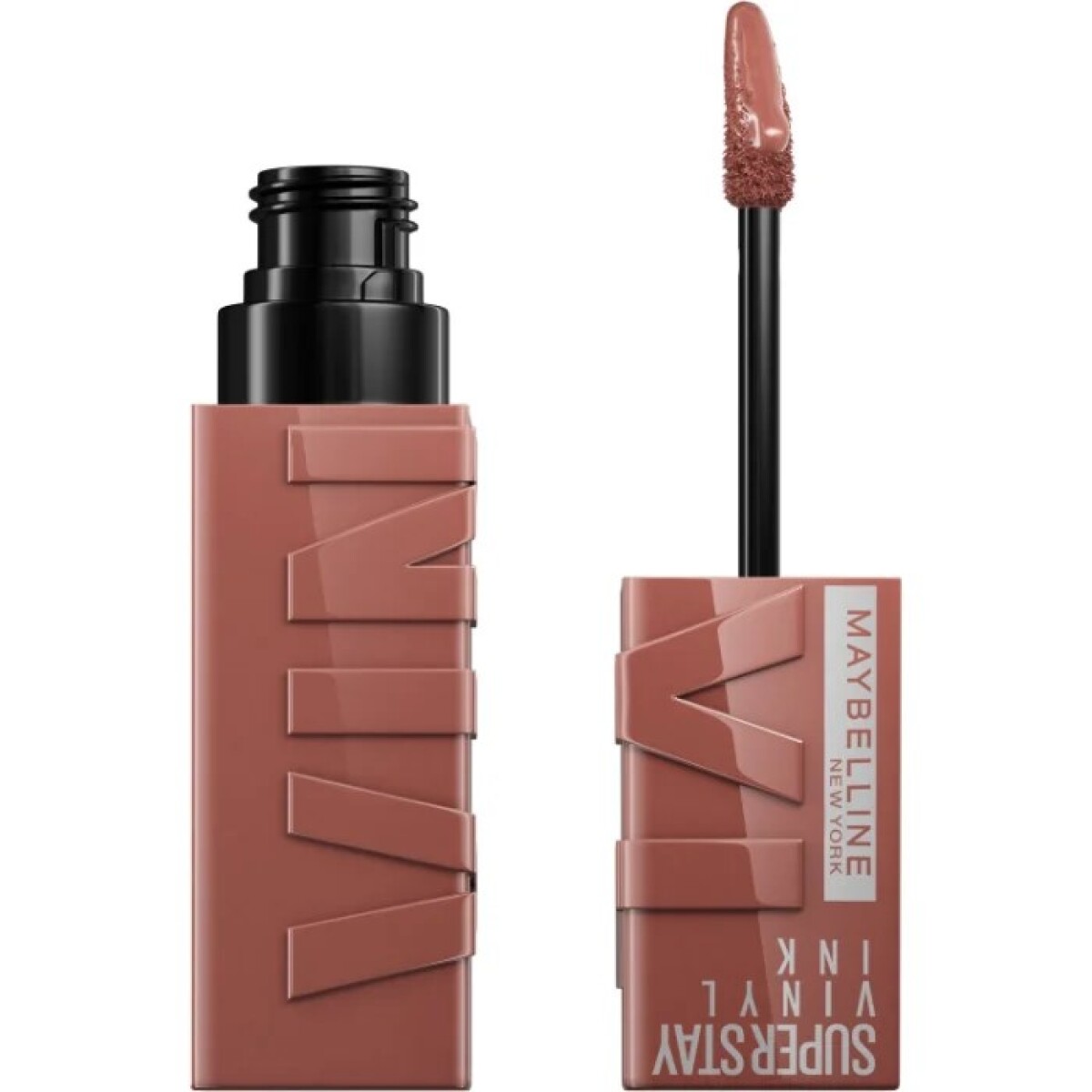 Labial Líquido Brillante Super Stay Vinyl Ink 120 Punchy - Maybelline 