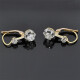 Caravanas Antiguas En Oro 18K Y Brillantes Caravanas Antiguas En Oro 18K Y Brillantes