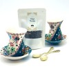 Set de té para dos personas cerámica Verde