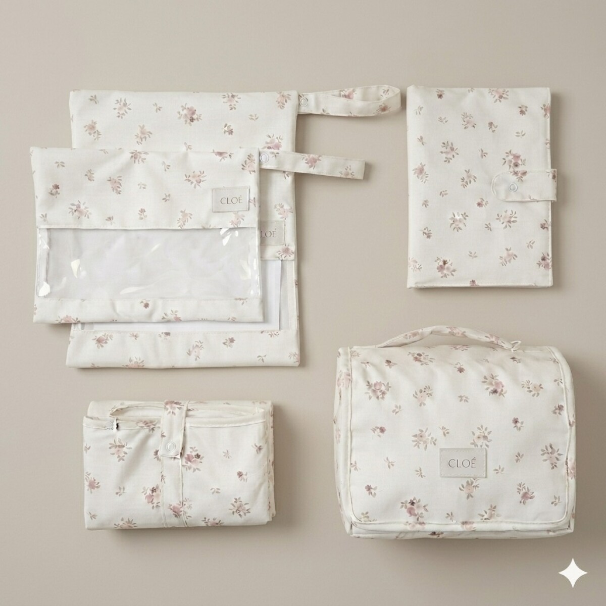Set Para Paseos - Cottage Rosa 