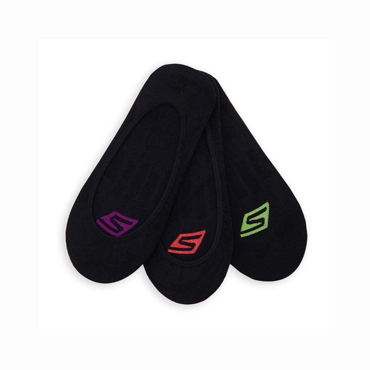 Medias Microfibra Non Terry Liner 3 Pares - Negro 